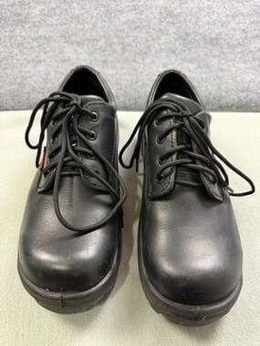 Red Wing Safety Toe Oxfords Mens 9 D Black Leather Work Shoes